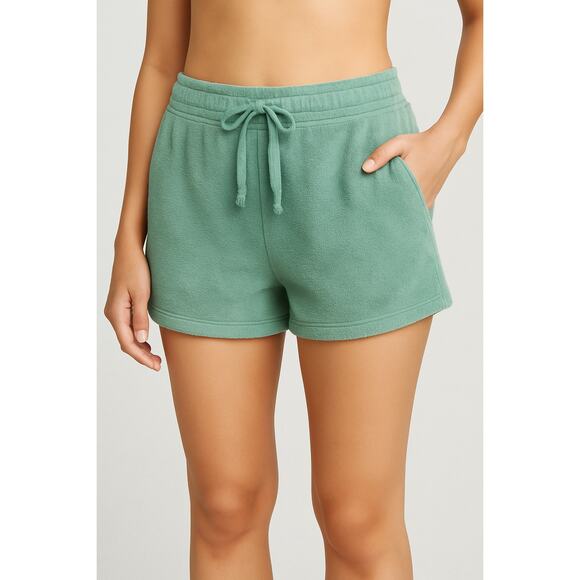 PJ Salvage Seafoam Green Terry Pajama Shorts with Pockets – Women’s XXS NEW 001 - Picture 1 of 7